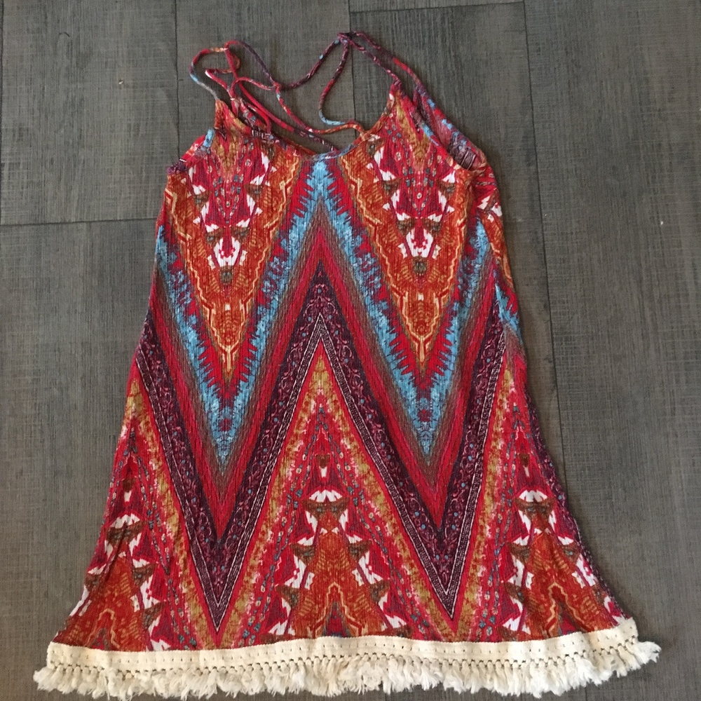 Umgee Fringe Tank Top - Picture 5 of 5